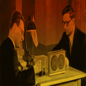 Vasily Smyslov challenged Mikhail Botvinnik in 1954.