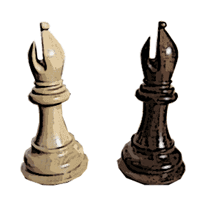 History of Chess Pieces - In Europe the Bishop has replaced the Indian elephant