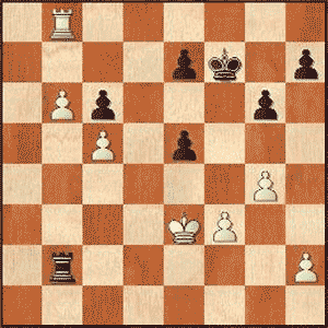 Game position after 31.c5