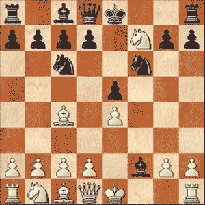 Game position after 5...Bxf2+!