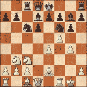 Game position after 11.g4!?