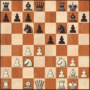 Game position after 8...e5