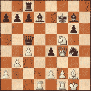 Game position after 22.Nxf5!?